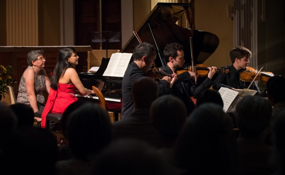 Shani Diluka et le quatuor Ebène. Faverges; Août 2016